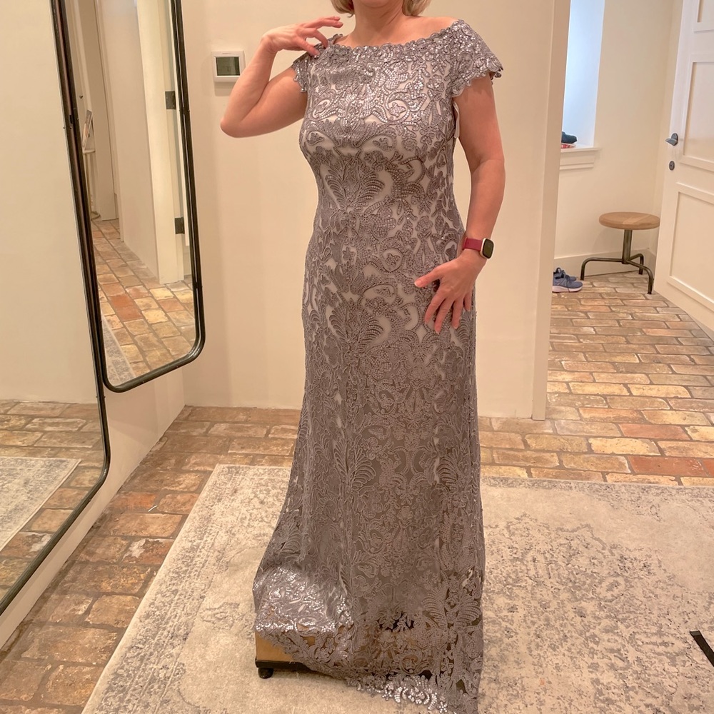 Silver Mother of the bride dress Size 12